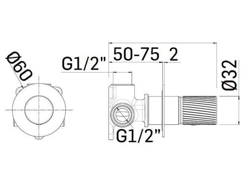 Смеситель для душа Mamoli Tuttodunpezzo 37300000002A встраиваемый в стену нержавеющая сталь - фото 2