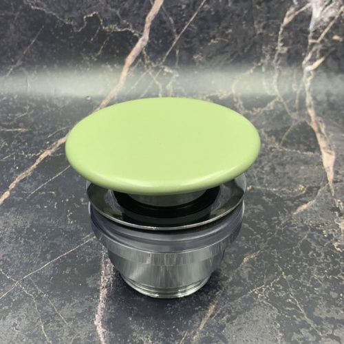 Раковина керамическая White Ceramic Blade W0517SETVA/Blade 70х40 накладная цвет зеленый без отверстий под смеситель - фото 3