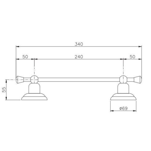 Полотенцедержатель Nicolazzi Accessori Classica 1483BZ - фото 2