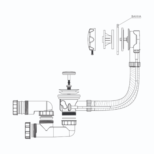 Слив-перелив для ванны Bettoserb 125316 - фото 2