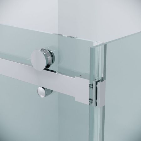 Боковая стенка Grossman Classic 200.K33.04.100.10.00 100х195 стекло прозрачное профиль хром