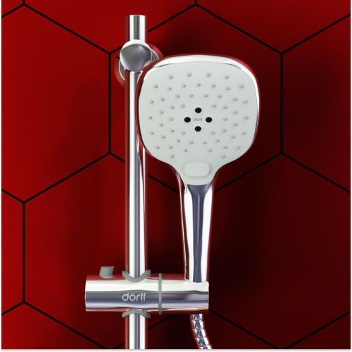 Душевой гарнитур Dorff Prime D0140000 настенный белый/хром - фото 4