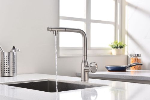 Смеситель для кухни Paulmark URBAN Ur213104-BS на мойку никель - фото 5