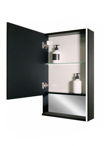 Зеркало-шкаф Art&Max Foggia AM-Fog-600-800-1D-L-DS-F-Nero 60х80 подвесной цвет черный - фото 4