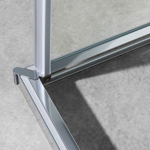 Душевой уголок Vincea Slim-U VSS-2SU8010CL 100х80 стекло прозрачное профиль хром без поддона - фото 4