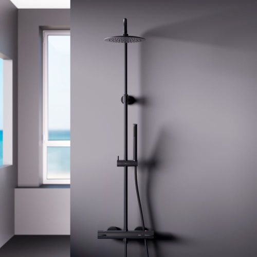 Душевая стойка Damixa Scandinavian Pure 936800300 настенная цвет черный - фото 4