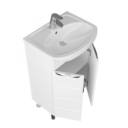 Тумба под раковину СанТа Родос 206022 60х30 подвесная цвет белый