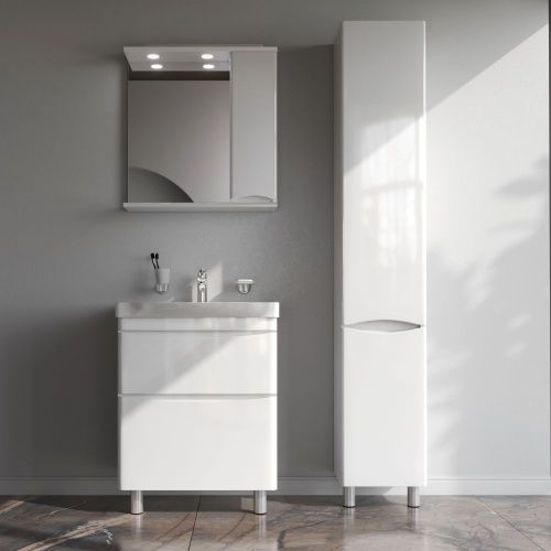 Тумба под раковину Am.Pm Like M80FSX0652WG 70х50 напольная цвет белый - фото 5