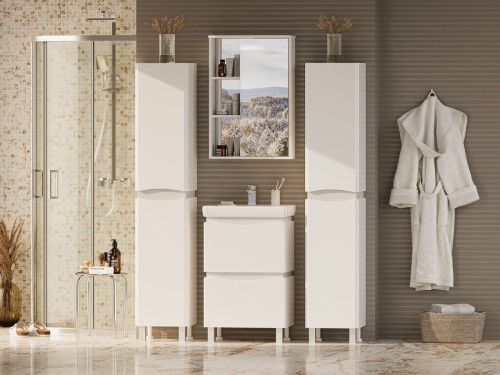 Зеркало-шкаф Misty Венера П-Внр04055-01СвП 60х80 подвесной цвет белый - фото 5