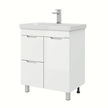 Тумба под раковину Onika Айленд 107062 70х40 напольная цвет белый