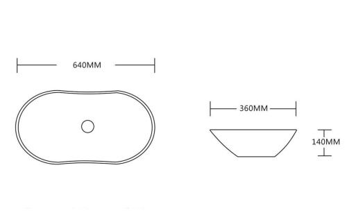 Раковина из сантехнического фарфора Cerutti SPA CR7031B 60х40 накладная цвет белый без отверстий под смеситель - фото 2