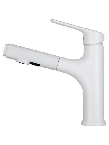 Смеситель Wonzon & Woghand WW-AE4151-MW на раковину белый - фото 3