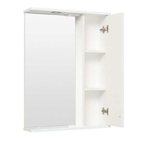 Зеркало-шкаф Runo МЕРИДА 00-00000740 60х80 подвесной цвет белый - фото 2