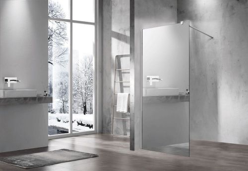 Душевая перегородка Vincea Walk in VSW-1H900MR 90х200 стекло зеркальное профиль хром - фото 2