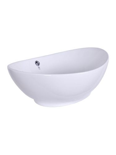 Раковина из сантехнического фарфора Orange B08-585w 60х40 накладная цвет белый - фото 5