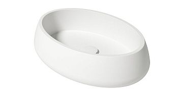 Раковина из искусственного камня Zenon Elipse 4000.000.000.000.39676 60х40 накладная цвет белый