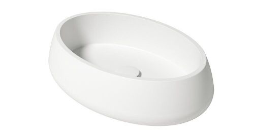 Раковина из искусственного камня Zenon Elipse 4000.000.000.000.39676 60х40 накладная цвет белый