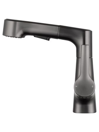 Смеситель Wonzon & Woghand WW-121B108-BGG на раковину серый