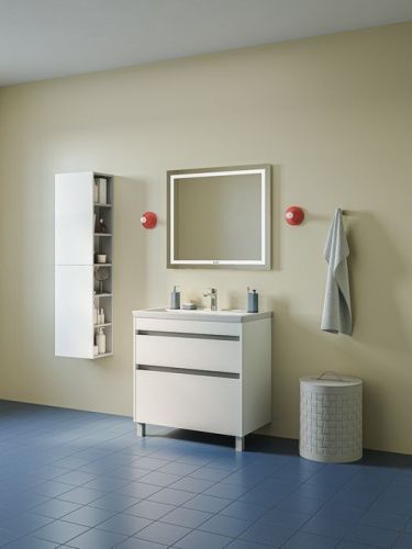 Тумба с раковиной Iddis Zodiac X ZDX80WFi95K 80х50 напольная цвет белый - фото 2