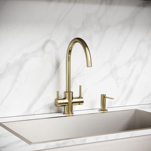 Смеситель для кухни Sancos Taper SC4012BG на мойку золото - фото 2