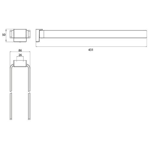 Полотенцедержатель Emco Cue 3250 001 43 - фото 2