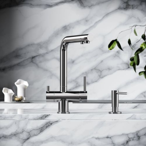 Смеситель для кухни Sancos Foster SC4014BN на мойку никель - фото 4