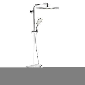 Душевая стойка Teska MIRA DK3601C настенная цвет белый/хром с термостатом