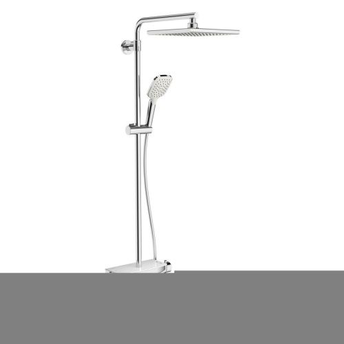 Душевая стойка Teska MIRA DK3601C настенная цвет белый/хром с термостатом