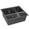 Кухонная мойка Grandex Aqua PROLINE 55 3002063 55х45 цвет серый поверхность матовая