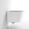 Унитаз подвесной Iberica Blanca Toledo mini IB.TLM.234.1B1 белый с сиденьем микролифт безободковый смыв торнадо