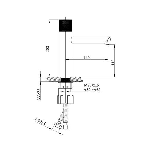 Смеситель Vincea Desire VBF-1D3BG на раковину золото - фото 3