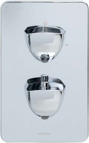 Смеситель для ванны с душем Allen Brau Infinity 5.21116-00 встраиваемый в стену хром с термостатом - фото 3