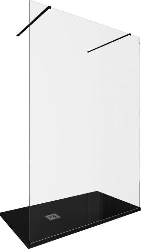 Душевая перегородка Allen Brau Infinity 3.21051.BBA 140х200 стекло прозрачное профиль черный