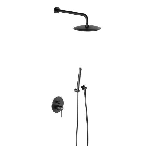 Душевая система Damixa Scandinavian Pure 936520300 встраиваемая в стену цвет черный - фото 2