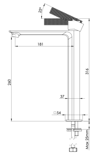 Смеситель Daniel Club ANC607BDP на раковину золото - фото 2