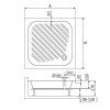 Душевой поддон акриловый RGW Acryl 16180188-51 80х80 белый с ножками