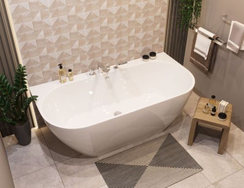 Ванна из литьевго мрамора Эстет Майами ФР-00014539 170х85 отдельностоящая овальная - фото 4