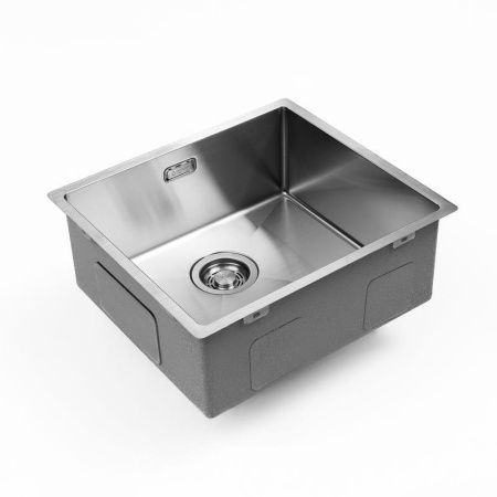 Кухонная мойка Grandex Aqua 504060 50х45 цвет серый поверхность матовая