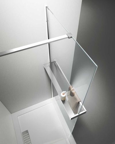 Душевая перегородка Vincea Walk in HR VSW-4HR100CL 100х200 стекло прозрачное профиль хром - фото 2