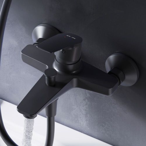 Смеситель для ванны и душа Am.Pm Gem F90A10022 настенный черный - фото 3