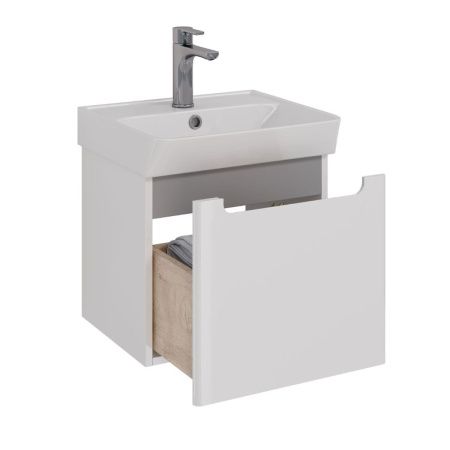 Тумба под раковину LeMark Buno mini LM05BM45T 40х40 подвесная цвет белый