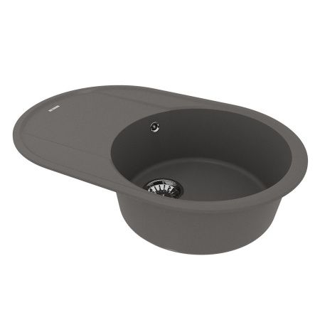 Кухонная мойка LeMark Lacha 760 9910059 75х50 цвет серый поверхность матовая