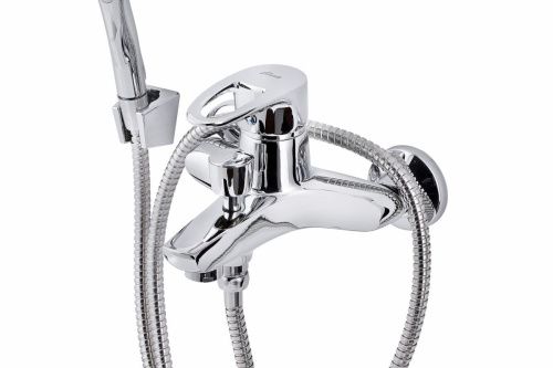 Смеситель для ванны и душа FAUZT FZs-840-126 настенный хром - фото 2