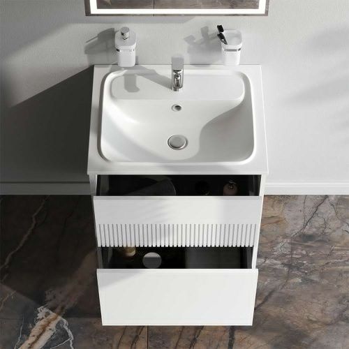 Тумба под раковину Am.Pm Func M8FFUX0602WM 60х50 подвесная цвет белый - фото 3