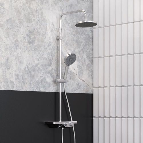 Душевая стойка Damixa Apollo 947730000 настенная цвет хром - фото 3