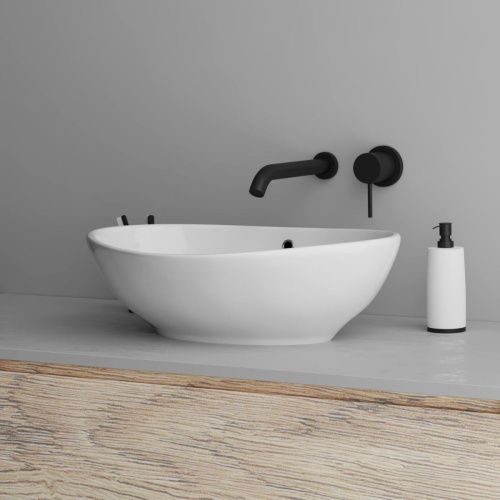 Раковина из сантехнического фаянса Grossman GR-3022 60х40 накладная цвет белый без отверстий под смеситель - фото 3