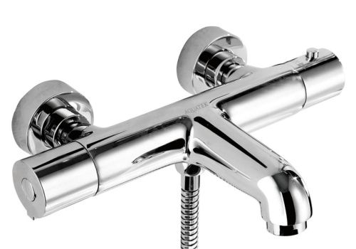 Смеситель для ванны Aquatek ВЕГА AQ1043CR настенный хром с термостатом