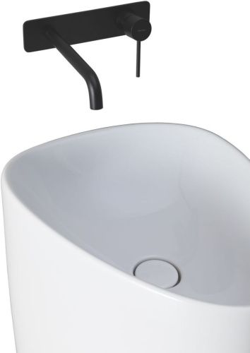 Раковина керамическая Allen Brau Infinity 4.21016.20 44х58 напольная цвет белый без отверстий под смеситель - фото 5