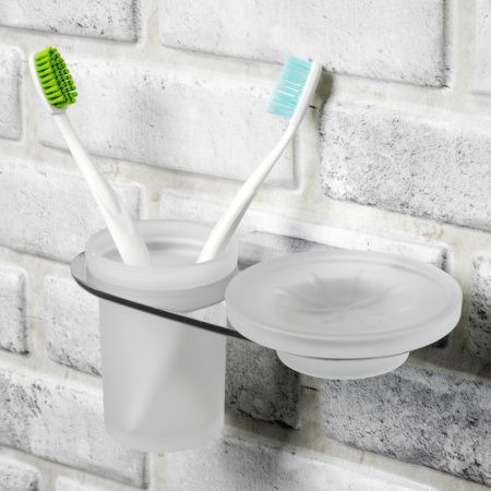 Стакан с мыльницей WasserKRAFT 8326