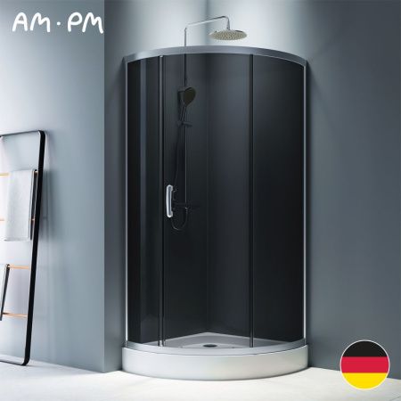 Душевой уголок Am.Pm Like W83G-315-090CG64 90х90 стекло тонированное профиль хром без поддона